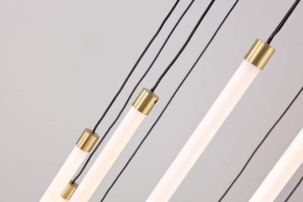 LED Hängelampe dimmbar 2700-6500K Metall Messing Ø35 cm