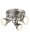Deckenstrahler drehbar Metall Silber Weiß GU10 H:17 cm