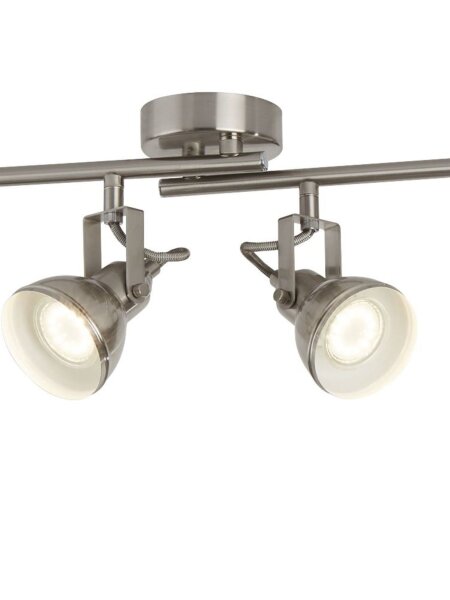 Deckenstrahler drehbar Edelstahl Silber GU10 L:81 cm