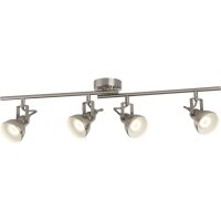 Deckenstrahler drehbar Edelstahl Silber GU10 L:81 cm