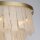 Pendelleuchte Glas Metall Gold Weiß E14 Ø65 cm blendarm