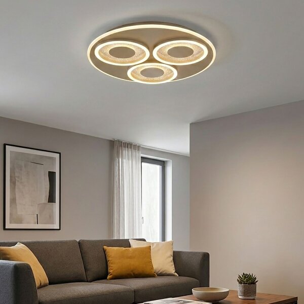 LED Deckenlampe dimmbar 2700-4000K Sandfarben L:49 cm