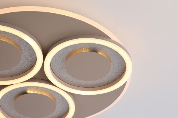 LED Deckenlampe dimmbar 2700-4000K Sandfarben L:49 cm