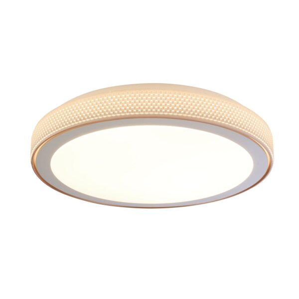 LED Deckenleuchte 3000K Metall Weiß Ø39,5 cm blendarm