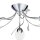 Deckenlampe Glas Metall Kristall Chrom Weiß E14 B:60 cm