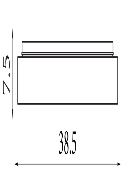 LED Deckenleuchte dimmbar 3000K Metall Bronze-Braun