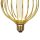 LED Leuchtmittel 2700K Metall Gold E27 H:16 cm Käfig