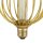 LED Leuchtmittel 4000K Metall Gold E27 Ø12,5 cm Käfig