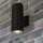 Außenwandleuchte Aluminium Glas Schwarz E27 IP54 modern