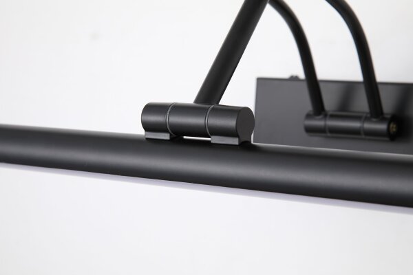 LED Wandleuchte Akku 3000-6500K Metall Schwarz kabellos