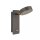 LED Wandstrahler Schalter 3000K Metall Sandgrau H:27 cm