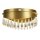 LED Deckenlampe 4000K Metall Kristallglas Gold Ø43 cm