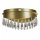 LED Deckenlampe 4000K Metall Kristallglas Gold Ø43 cm