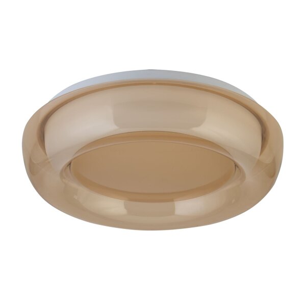 LED Deckenlampe 3000-6000K Metall Bernstein Weiß Ø30 cm