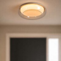LED Deckenlampe 3000-6000K Metall Bernstein Wei&szlig; &Oslash;30 cm