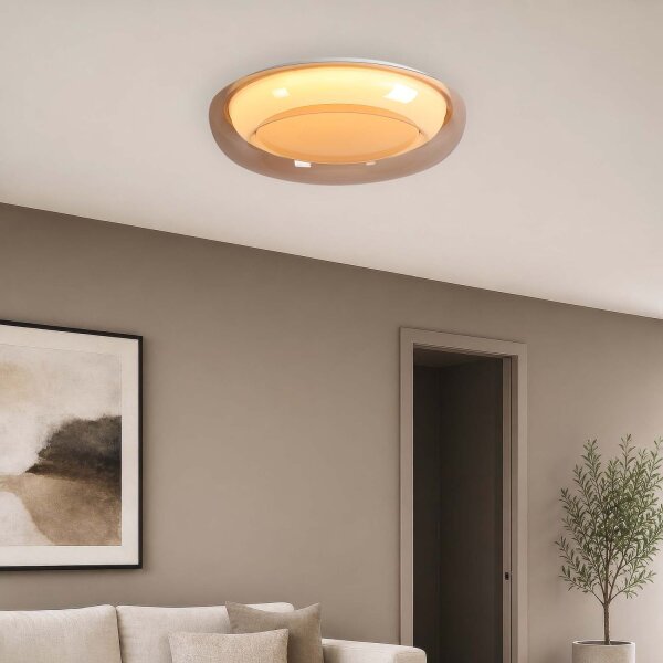 LED Deckenleuchte 3000-6000K Metall Bernstein Ø40 cm