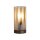 Tischleuchte Metall Glas Bronze Bernstein E27 H:23 cm