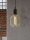 LED Leuchtmittel 1800K Glas Metall Gold E27 H:16,9 cm