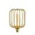 LED Leuchtmittel 1800K Glas Metall Gold E27 H:16,9 cm