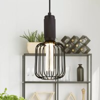 LED Leuchtmittel 2700K Glas Metall Schwarz E27 &Oslash;12 cm