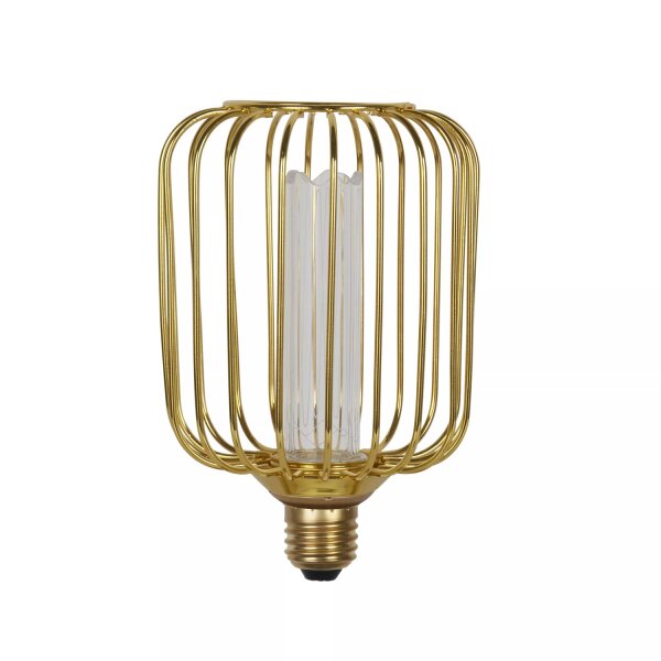 LED Leuchtmittel 2700K Glas Gold E27 Ø10 cm Käfig