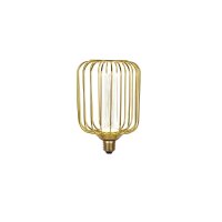 LED Leuchtmittel 4000K Glas Metall Gold E27 H:16,9 cm