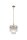 Pendelleuchte Glas Metall Gold E27 Ø26 cm Glasstäbe