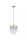 Pendelleuchte Glas Metall Gold E27 Ø26 cm Glasstäbe