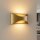 LED Wandleuchte Up Down 2700K Metall Gold H:15 cm