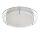 LED Deckenlampe 3000K Glas Metall Weiß IP44 Ø38 cm klar