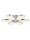LED Deckenleuchte 4000K Glas Metall Chrom L:52 cm oval