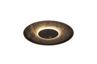 LED Deckenlampe dimmbar 3000K Metall Schwarz flach