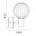 Wandlampe Metall Rauchglas Schwarz G9 IP44 H:12,4 cm