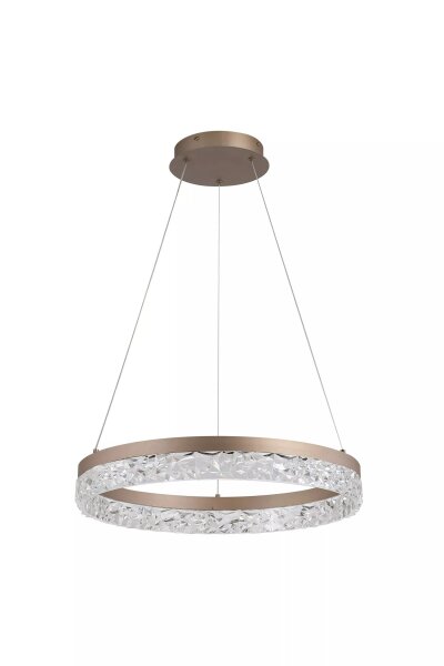LED Hängelampe 3000K Kristall Bronze-Braun Ø50 cm