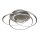 LED Deckenlampe 3000K Metall Silber Ø48 cm Lichtring
