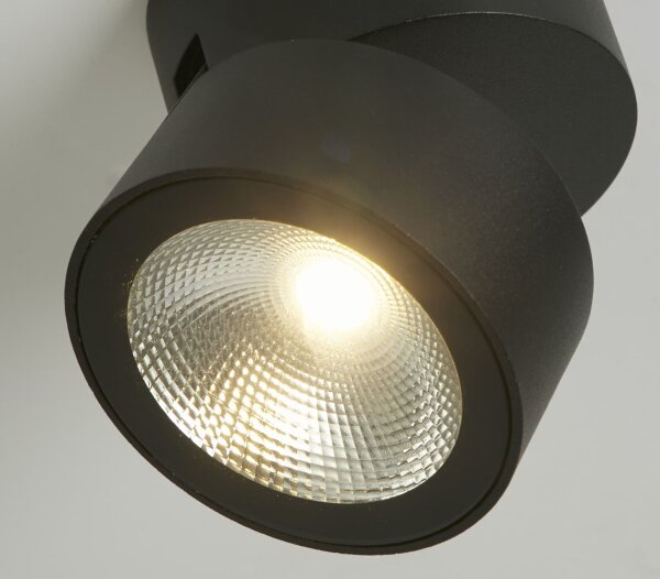 LED Außenleuchte schwenkbar 3000K Schwarz IP54 Alu