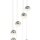 LED Hängelampe 4000K Metall Chrom L:35 cm 8-flammig