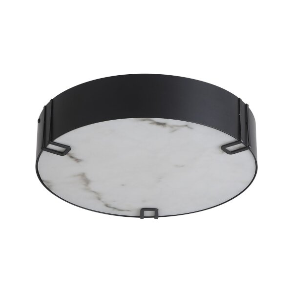 LED Deckenleuchte 3000K Metall Harz Schwarz IP44 Ø35 cm