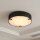 LED Deckenleuchte 3000K Metall Harz Schwarz IP44 Ø35 cm