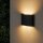 LED Außenwandleuchte Up Down 3000K Schwarz IP44 B:17 cm