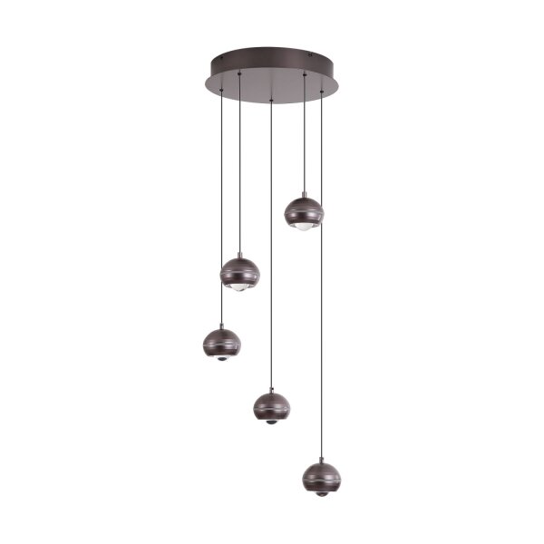 LED Hängelampe 2700-4000K Metall Schwarz-Nickel Ø38 cm