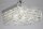 LED Deckenlampe 4000K Metall Kristallglas Chrom L:42 cm