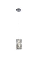 LED Pendelleuchte 4000K Kristallglas Chrom &Oslash;15 cm