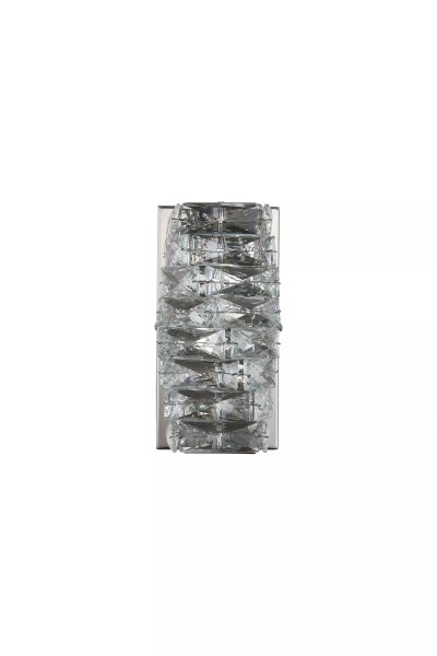 LED Wandleuchte 4000K Kristallglas Chrom T:14,5 cm