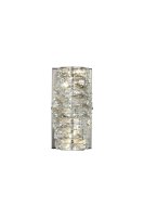 LED Wandleuchte 4000K Kristallglas Chrom T:14,5 cm