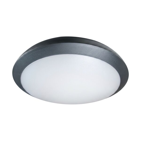 Außenwandleuchte Schwarz E27 IP65 Ø28,5 cm blendarm