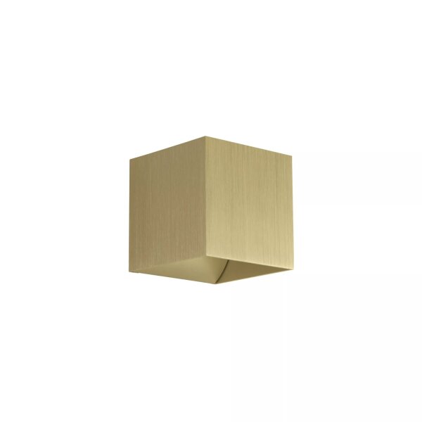 Wandlampe Up Down Aluminium Gold G9 H:9,7 cm eloxiert