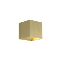 Wandlampe Up Down Aluminium Gold G9 H:9,7 cm eloxiert