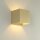 Wandlampe Up Down Aluminium Gold G9 H:9,7 cm eloxiert