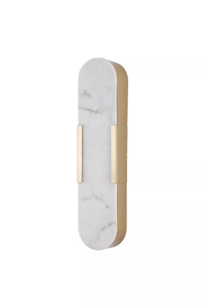 LED Wandleuchte 3000K Harz Gold Weiß IP44 H:50 cm